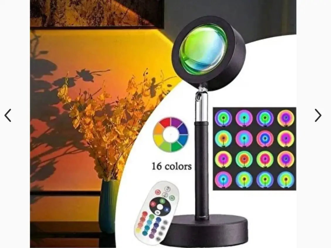 Проекционная RGB-лампа Rainbow / Sunset light, миниатюра 3