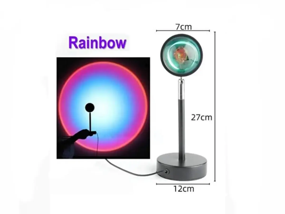 Проекционная RGB-лампа Rainbow / Sunset light, миниатюра 4